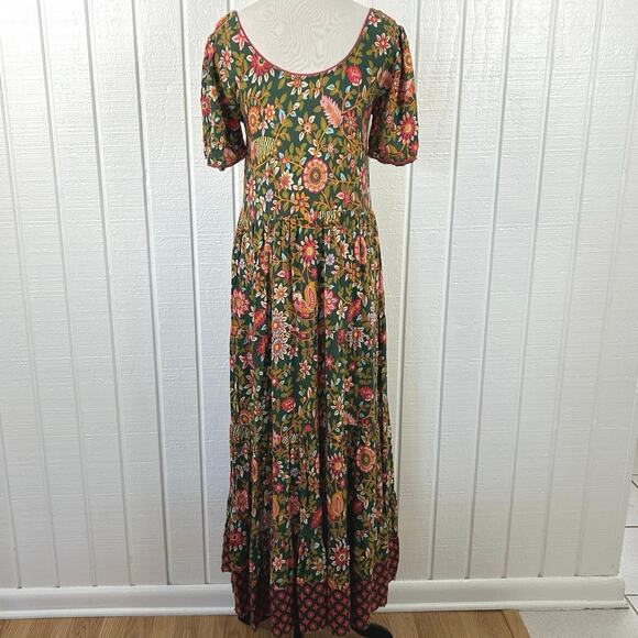 Natural Life Women Maxi Dress Boho Hippie Forest Fairy Whimsical Green Size XS - Picture 6 of 9